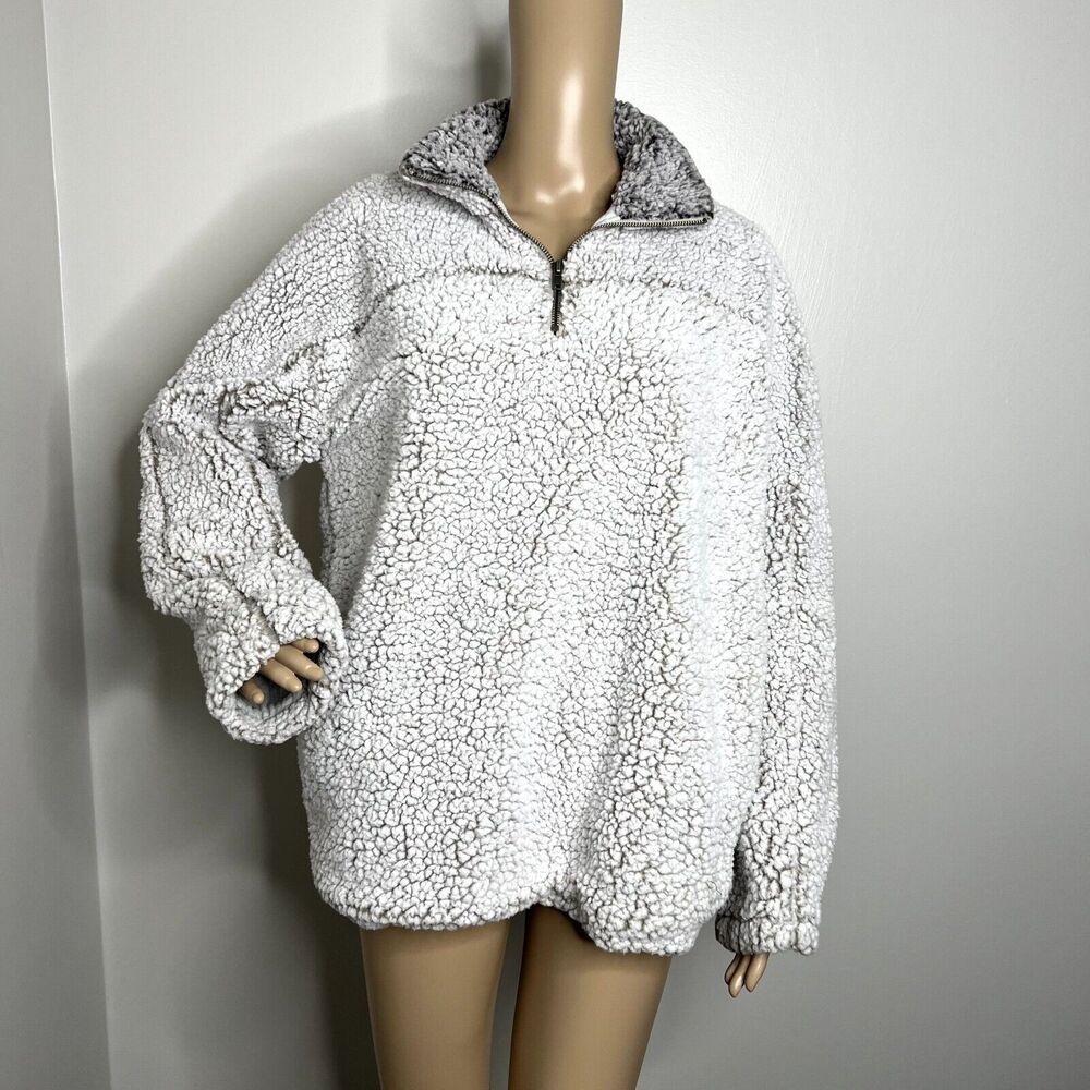Thread + Supply Fleece Pullover Fuzzy Sweatshirt